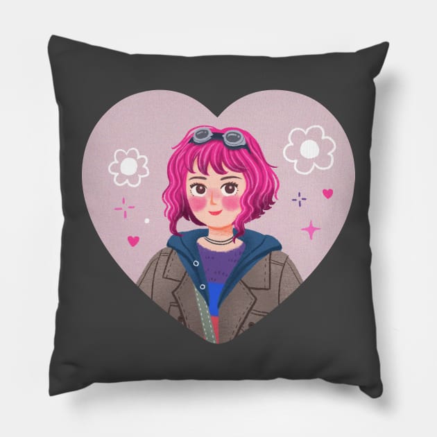 Ramona Flowers Pillow by weirdoinpink