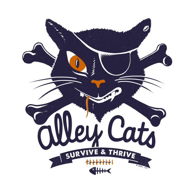 Alley Cats Cat TShirt TeePublic