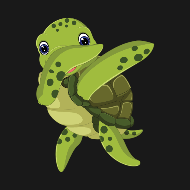 'Dabbing Sea Turtle' Funny Dabbing Animal Gift by ourwackyhome