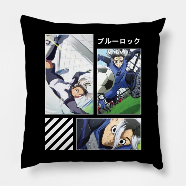 Blue Lock - Gin Gagamaru Pillow by Shapwac12