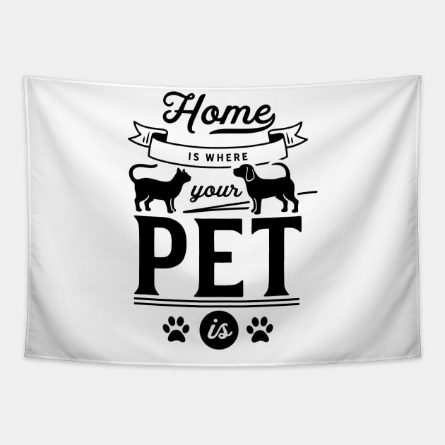 Dog Cat Animal Pet Pets Tapestry by dr3shirts