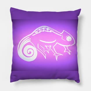 Purple Chameleon Pillow