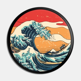 Retro waves Pin