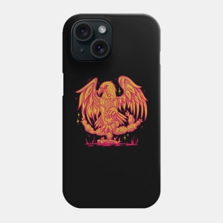 Eagle worm duotone Phone Case