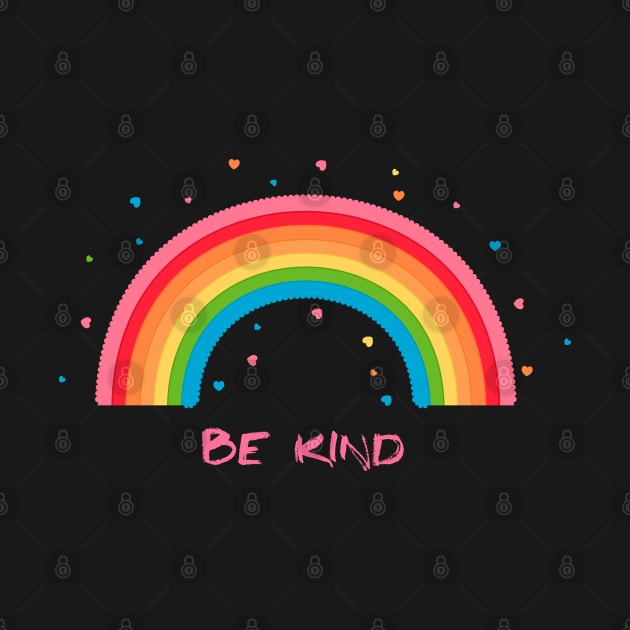 Be Kind - Cute Rainbow by Clicky Commons