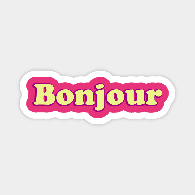 Bonjour Magnet by thedesignleague