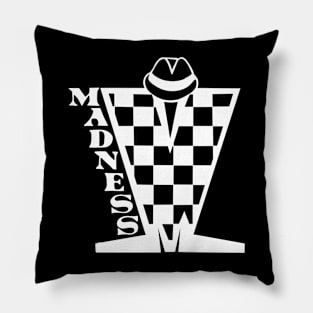 Madness Checkerboard HD - White Pillow