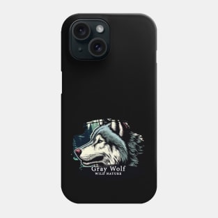 Gray Wolf - WILD NATURE - WOLF -2 Phone Case