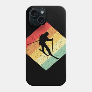 Retro Vintage 80s Skiing Gift For Skiers Phone Case