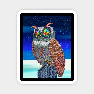 The Mechanical Night Owl Magnet