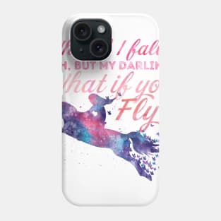 Quote Typography - What if you Fly? Phone Case