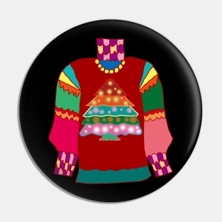 Ugly Christmas Sweater Pin