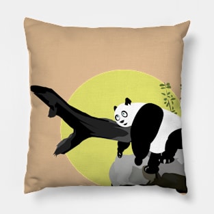 Lazy Panda Pillow