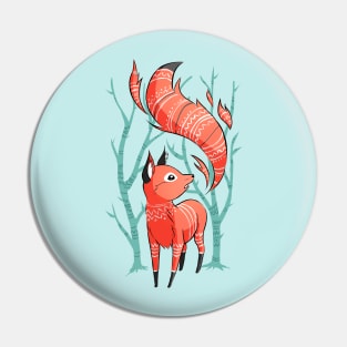 Winter Fox Pin