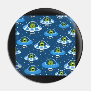 childish alien spaceships Pin