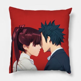 Romantic Anime Couple Kissing Pillow