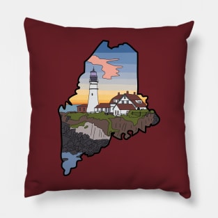 Maine by Courtney Graben Pillow