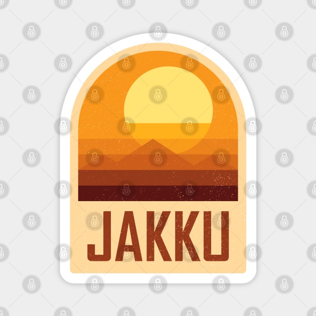 Jakku - Geometric and minimalist series Magnet by Sachpica