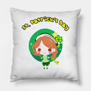 on St. Patrick’s Day bird bag Pillow