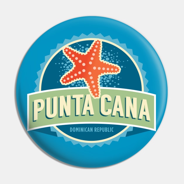 Punta Cana 3 of 3 - DR T-Shirt Pin by thedesignfarmer