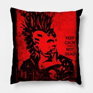 punks not dead Pillow