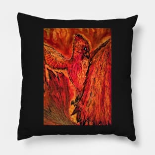 Red Phoenix Pillow