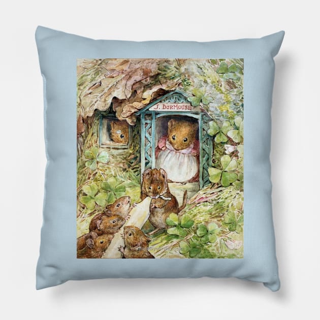 The Tale of Ginger and Pickles - Beatrix Potter Pillow by forgottenbeauty