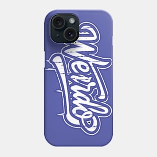 Weirdo - Retro Graffiti Typography in Black Phone Case