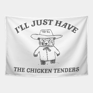 I'll Just Have The Chicken Tenders, Retro Cartoon T Shirt, Chicken Nugget Lover, Trendy Tapestry