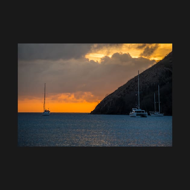 Rodney Bay Dusk by andykazie