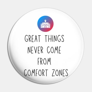 Side Hustle Out of my Comfort Zone Motivation Gift Pin