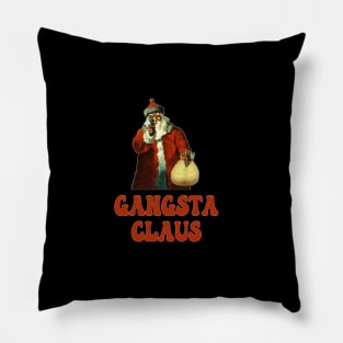 Funny Santa Claus Memes Gangsta Claus Christmas Pillow