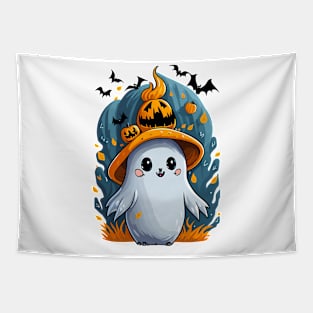 Cute Halloween Ghost Tapestry