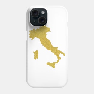 italy flag map Phone Case