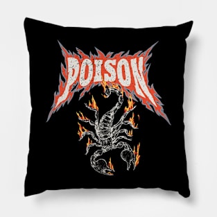 Burning scorpion and POISON quote Pillow