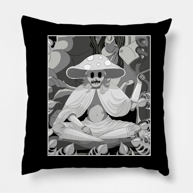 The wise mushman Pillow by Nogh.art