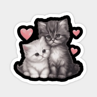 Cute Persian Kitten Magnet