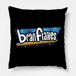 Bran Flakes Comic Logo Pillow