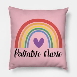 Pediatric Nurse Rainbow Pillow