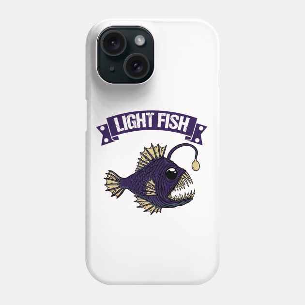 deep sea light fish Phone Case by Benzii-shop 