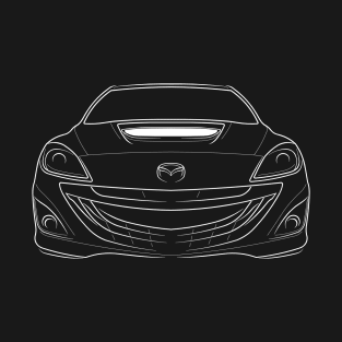 Mazda3 MPS BL Mazdaspeed 3 - front stencil, white T-Shirt