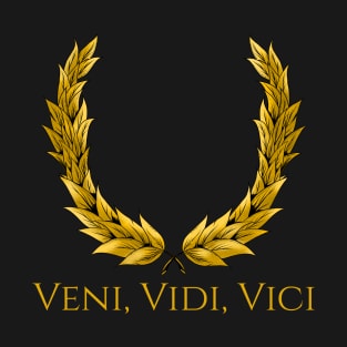 Veni Vidi Vici Gaius Julius Caesar Latin Quote T-Shirt