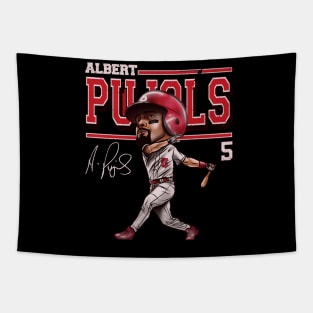 Albert Pujols St. Louis Cartoon Tapestry