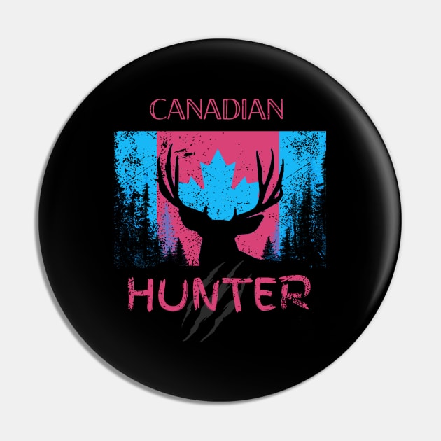 Canadian Deer Hunter Pin by Shop Tee Depot