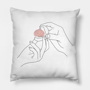 Brain love design Pillow