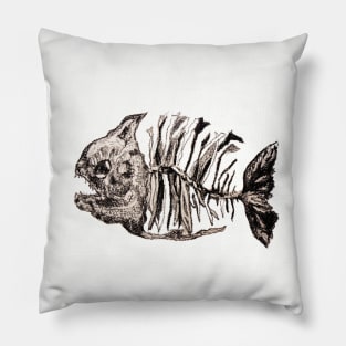 Fish skeleton Pillow