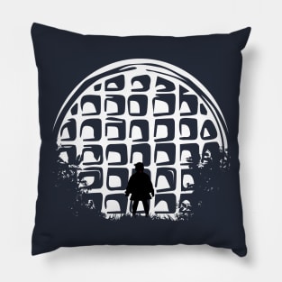 Eleven in Moon-Waffle Pillow