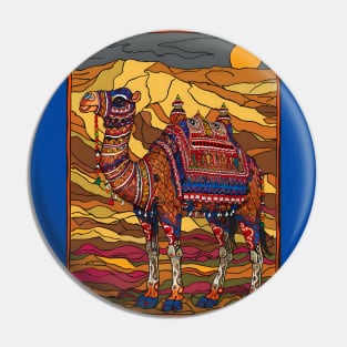 Beautiful decorated rajasthani cultural camel Pin