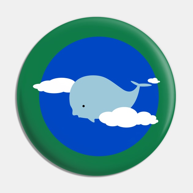 Whale in the clouds Pin by schlag.art