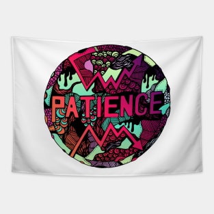 Blue Red Blend Circle of Patience Tapestry